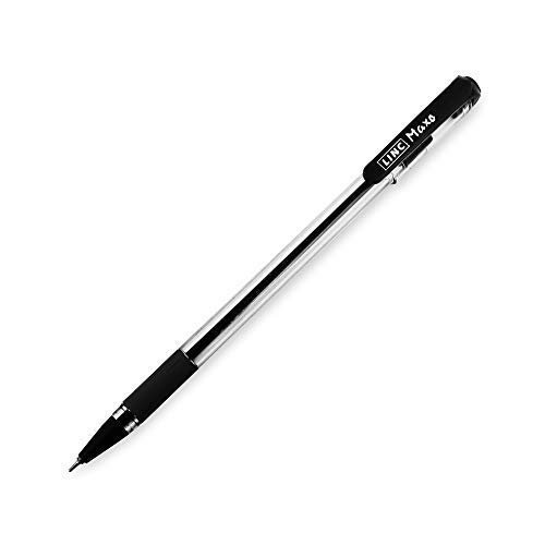 Linc Maxo Fine 0.7mm Ball Pen Black Ink Smooth Writing Fast Flow for Office School Home Use Comfortable Grip Pack of 1 X 25pcs