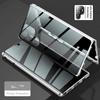 Magnetic Adsorption Anti-Peep Privacy Case for OnePlus 12/ 13/ 13T with Camera Lens Protection Double-Sided Glass Cover