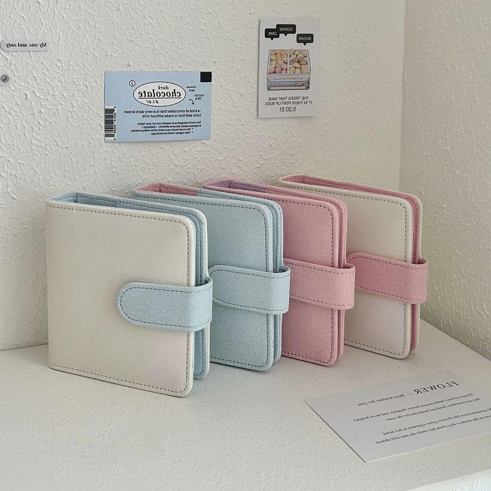 Фотоальбом формата А8 из искусственной кожи, коллекция фотокарточек, подарочный держатель для фотокарточек INS