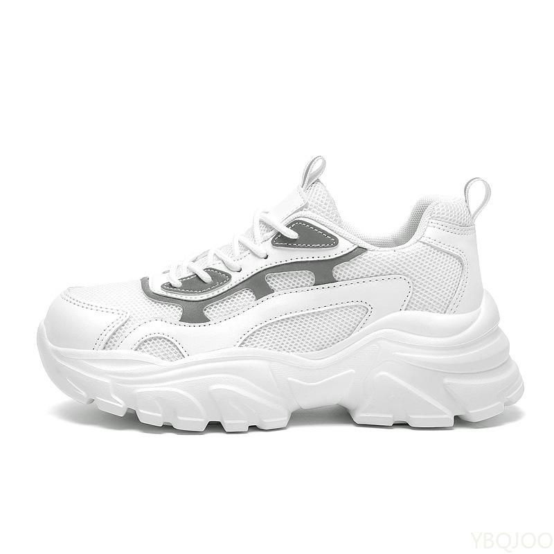 Модная сетчатая женская спортивная обувь для отдыха на четыре сезона, модная женская обувь на толстой подошве, дышащая, износостойкая, нескользящая обувь