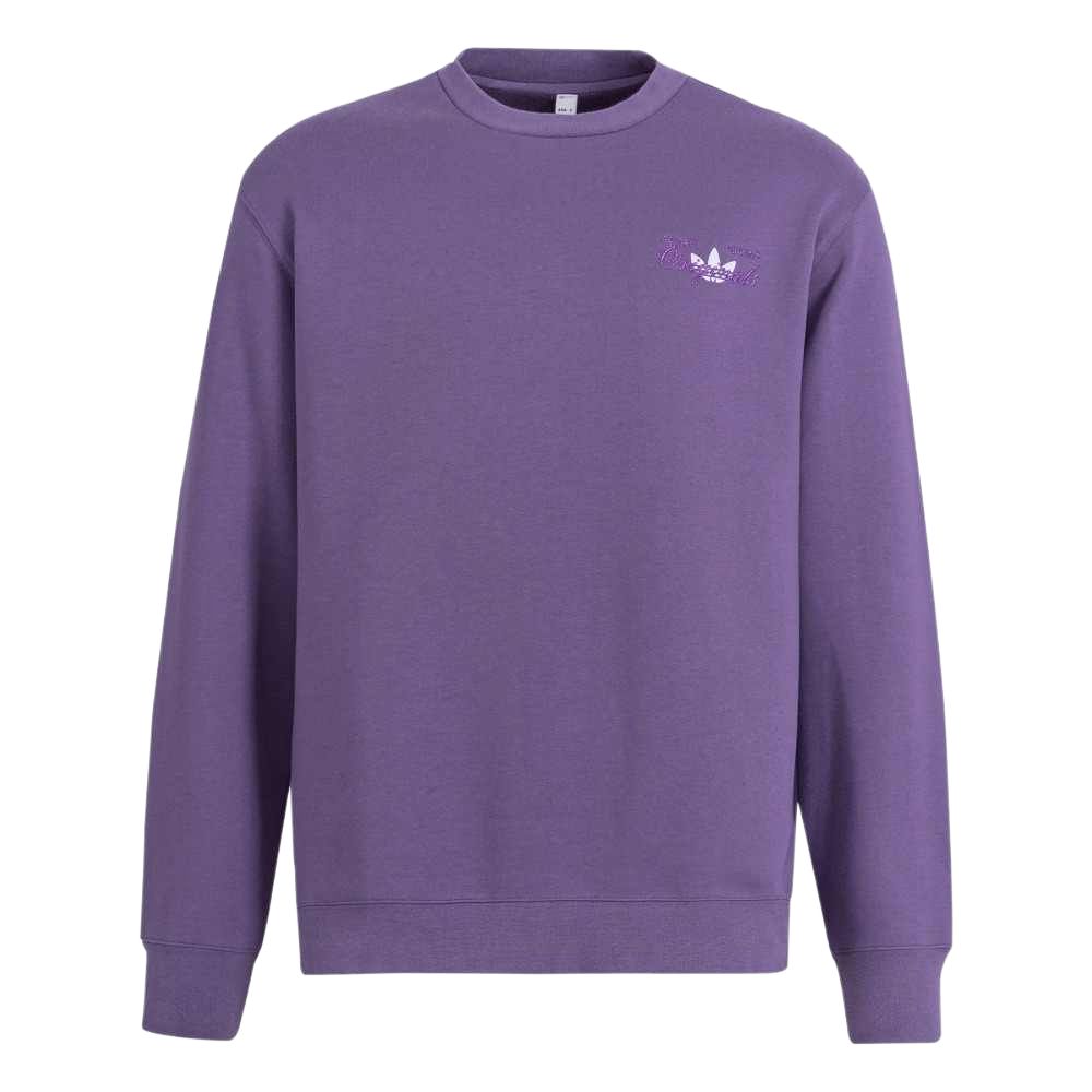 Adidas Originals Sweatshirts Men's Purple Crew Neck Moderate IM1206