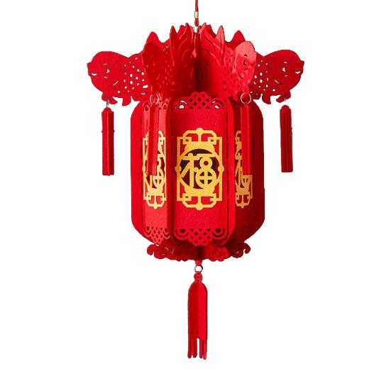 2024 Chinese Character Lanterns Create Atmosphere Fade-resistant with Tassel Indoor/Outdoor Decor for Spring Festival New Year's Day