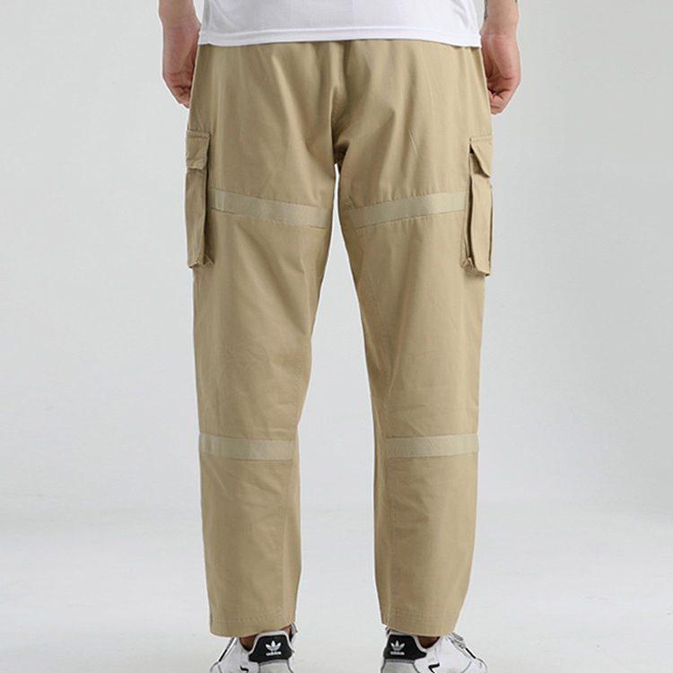 adidas Брюки карго мужские коричневые умеренные GL0395