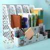 Bookshelf Desktop Document Shelf Multi Layer Multi Function Large Capacity Document Basket Sorter Information Storage Box Office Supplies