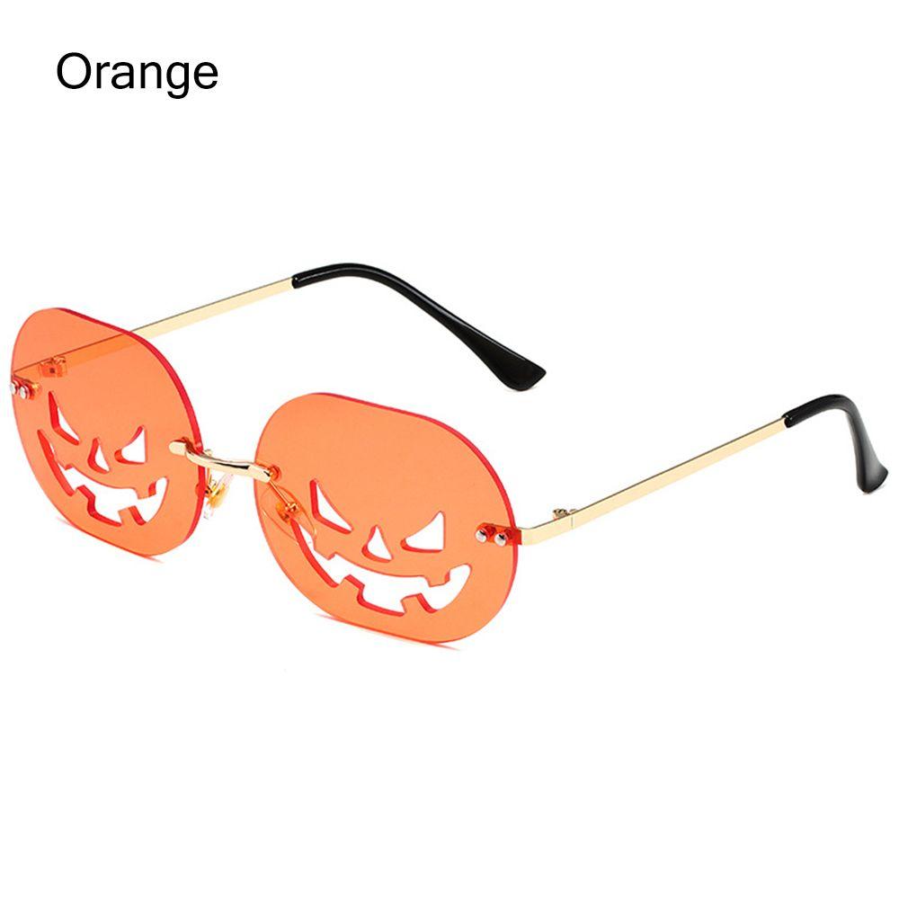 Модные Овальные Смешные Очки-Тыквы Солнцезащитные Очки на Хэллоуин для Женщин Мужчин Карнавальные Очки