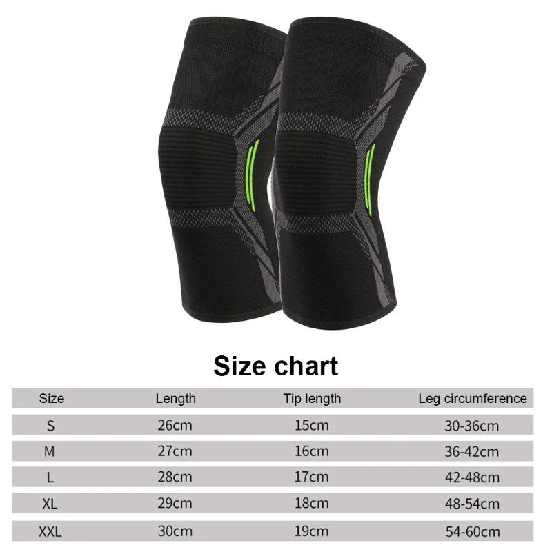 1PCS Fitness Running Bicycle Knee Support Braces Elastic Nylon Sport Compression Knee Pad Sleeve for Basketball Volleyball Knee