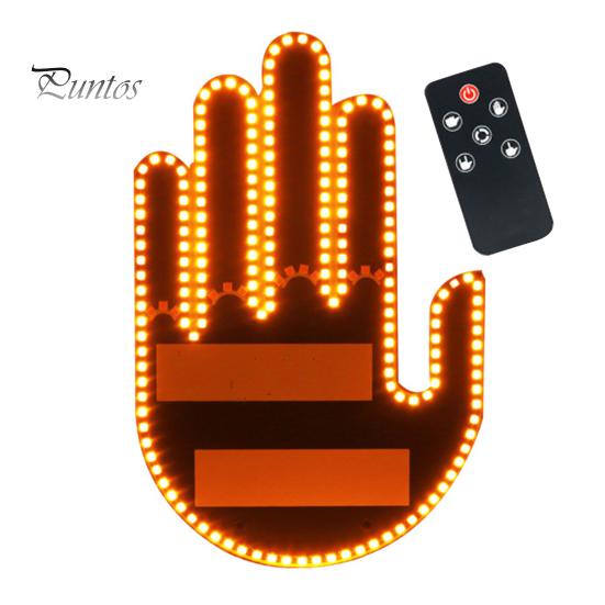 Автомобильный задний фонарь с жестами, светодиодный индикатор с дистанционным управлением, простая установка, знак на заднем стекле, автомобильный индикатор с питанием от аккумулятора, автомобильный гаджет для развлечения, безопасности