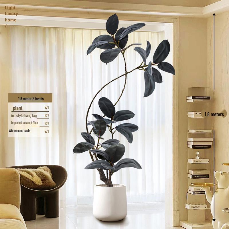 Luxurious Large Faux Green Plant Decoration for Indoor Use