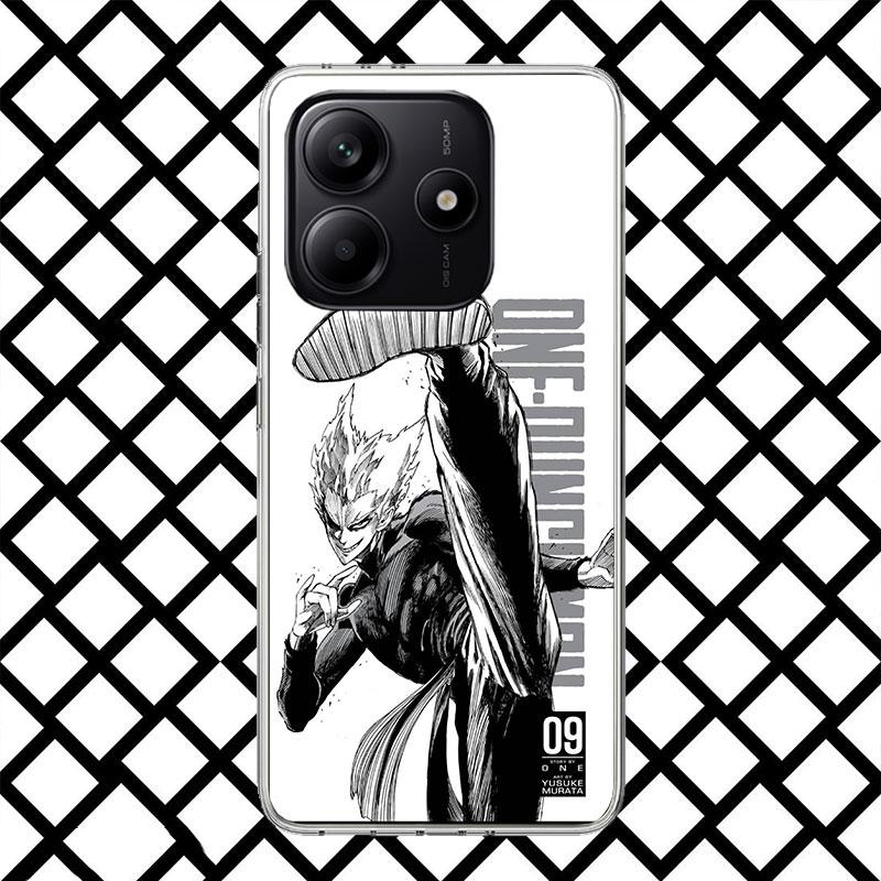 Чехол для телефона One P-Punch-Man Garou для Xiaomi Redmi Note 15 14 14S 13 12 12S 11 Pro Plus 11E 11T 11S 10S 5G Мягкий чехол Fundas Redm