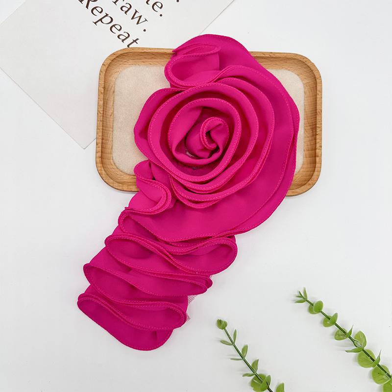 1 шт. аппликация для шитья из полиэстера, сотня сложений кружева, нашивка в виде розы, 3D, большая наклейка на ткань с цветком, ручная работа, 30x16 см