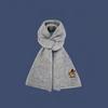 Plush Knitted Scarf Dachshund Winter Wool Scarves Retro Dog Embroidered Shawl  Autumn Winter