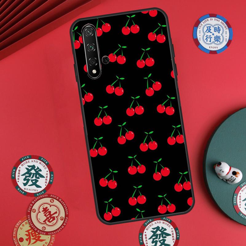 Чехол Food Fruit Red Cherry для Huawei Nova 12s 7i 8i 11i 12i Y73 Y70 Y90 Y60 Y72 Y61 Y91 9 10 SE P30 Pro P40 Lite