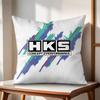 Fashion HHKSSLogo Cushion Cover Natural Linen Organic Fabric DoubleSided Printing Couch Pillow Covers Home Decor