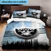 3PCS Rai-ders Football Legacy 3pcs Bedding,Including 3PCS Duvet Cover And 2pcs Pillowcases Perfect for Christmas,Ideal for Bedroom, Dormitory