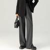 Fanzhen Women's Thickened Wide-Leg Wool-Blend Trousers