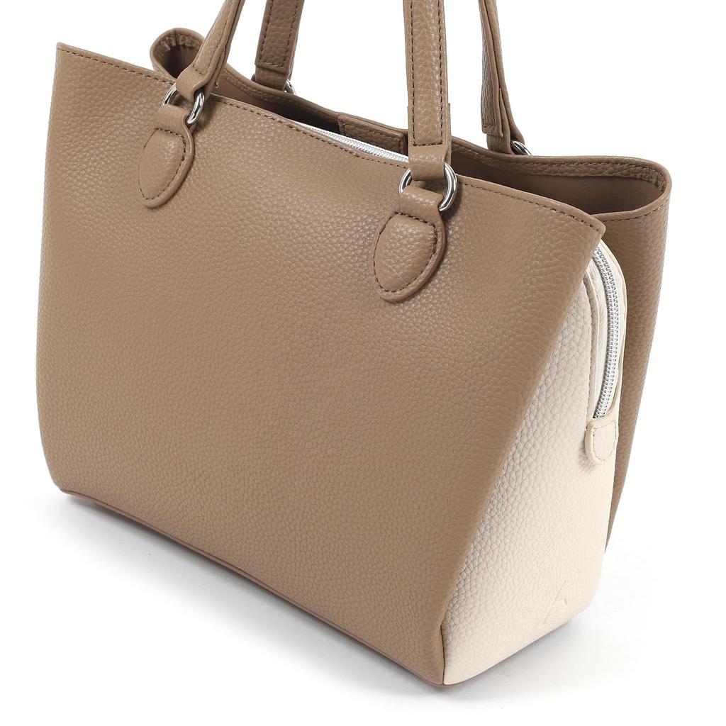 Горизонтальная сумка-тоут K Mark 2way Песочный 52911 [Kitamura] Z-0630 Женская Бежевый/Слоновая кость