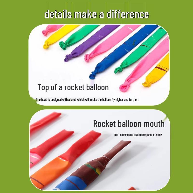 Ракета-шар: Шумная летающая игрушка для детей - Надувной шар для улицы