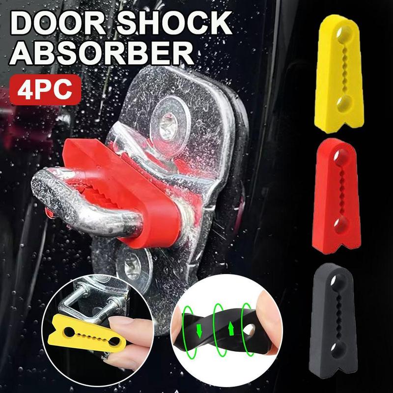 Универсальные амортизирующие прокладки для замков автомобильных дверей, звукоизоляционные эластичные силиконовые уплотнители, аксессуары-амортизаторы закрытия дверей автомобиля