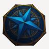 Navigate Your Journey: Compass Rose DesignUmbrella with Cute Design, Portable 3-Fold Compact Umbrella for Men & Women, Valentine's Day Mother's Day Ha