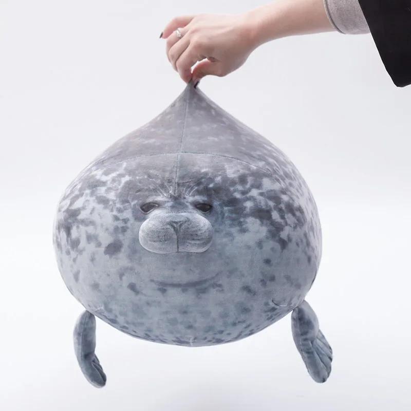 Подушка-тюлень Chubby Blob Реалистичная набивная морская животная Милый тюлень Мягкая кукла Симуляция тюленя Игрушки для детей Подарок на день рождения