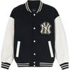 New MLB Baseball Jacket Unisex Black 3AJPV1046-50BKS