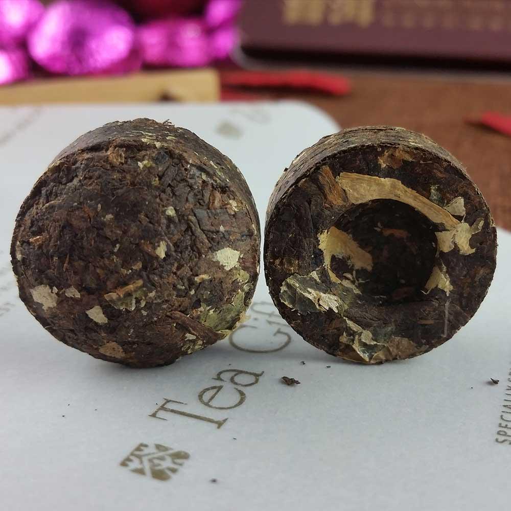 Мини-спелый пуэр с листьями лотоса 2021/2022 года, Юньнань Пуэр, подарочная упаковка Шу Пуэр, 75 г