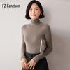 Fanzhen Women's Slim-Fit Cashmere Blend Cowl Neck Sweater