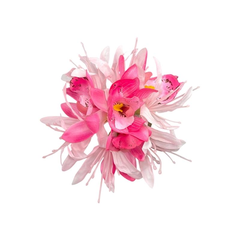 Tropical Flower Hair Clip Floral Hairpin Barrette Hair Decoration Hair Accesories For Bridal And Everyday Hairstyles