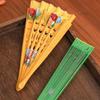 Colorful Hand Painted Fan Wooden Chinese Vintage Fan Portable Spanish Wood Fan  Home Decor