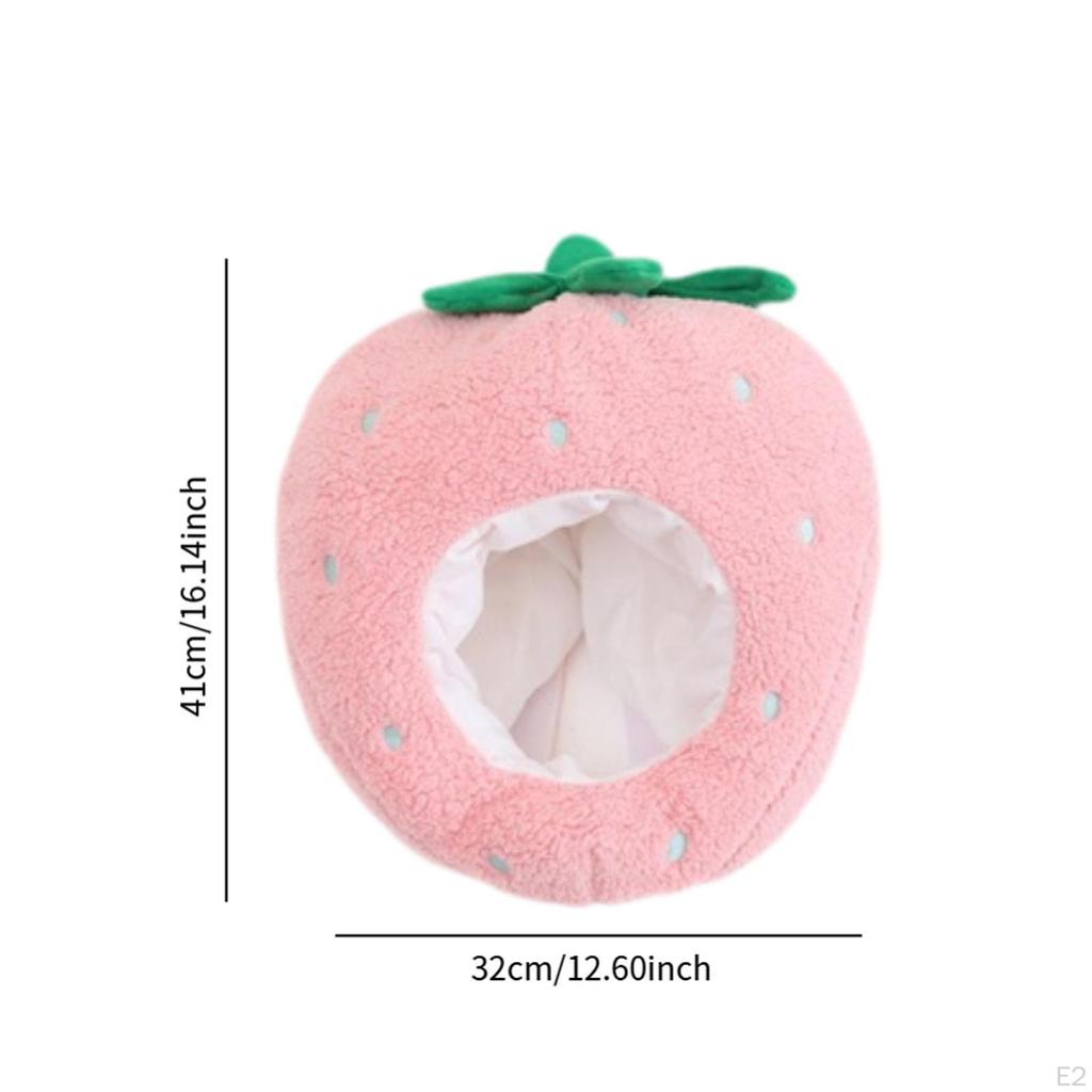 Клубничная шляпа головной убор мягкий плюшевый головной убор для дня рождения карнавала вечеринки принадлежности