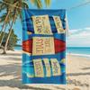 New, Double-sided Velvet Beach Towel Quick-drying Sports Towel Printed Bath Towel