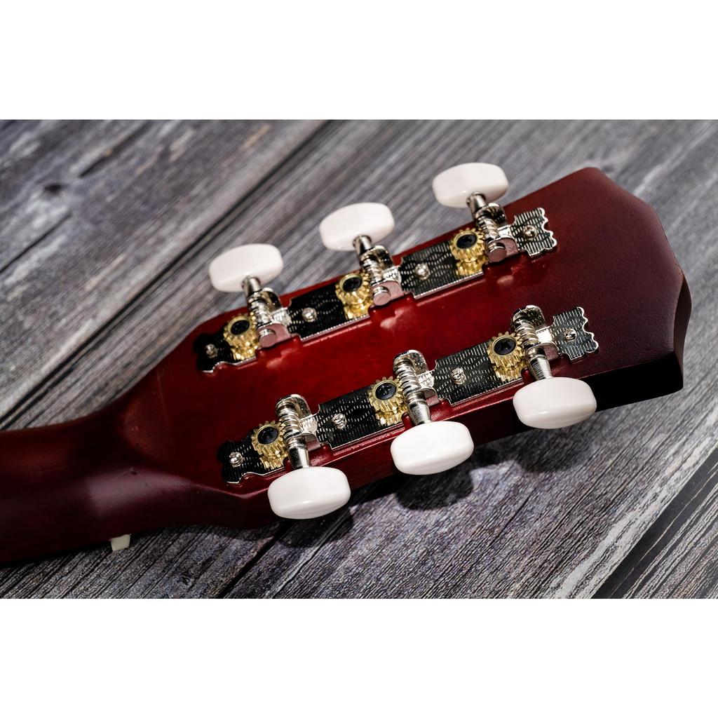Musiclily acoustic guitar tuning peg nickel 3-in-line set,