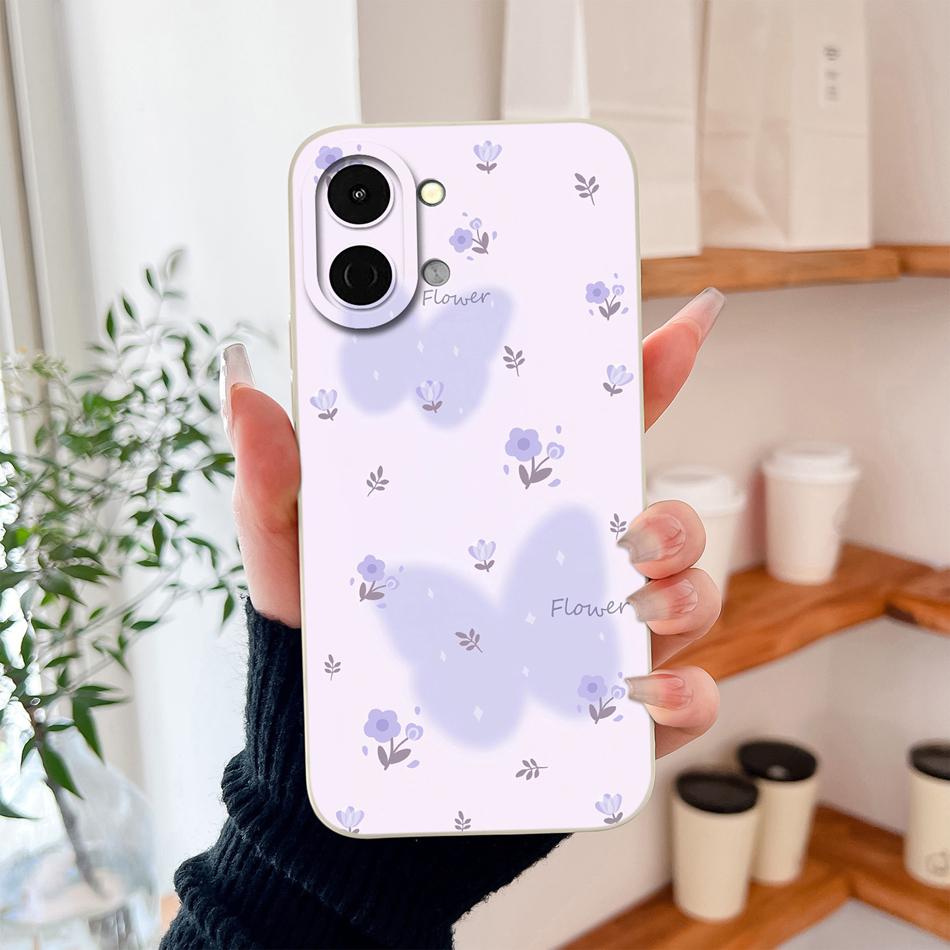 Чехол для Tecno Pop 20 / Spark Go 3 Стильный дизайн Задняя крышка для Tecno Pop20 / Spark Go3 Мягкий жидкий силикон Легкий корпус