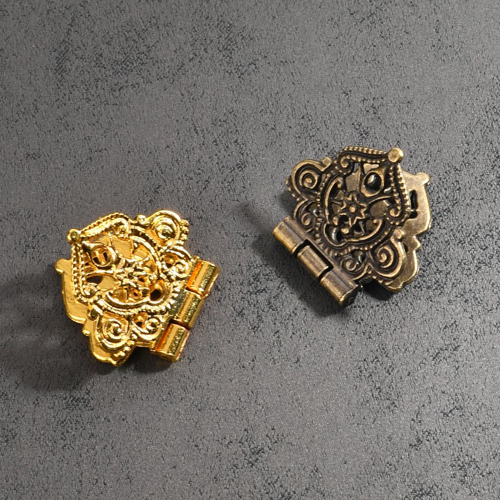 4 шт. Винтажная петля для шкафа, антикварная мебельная петля, петля-бабочка для двери ящика шкафа, декоративная для деревянной коробки