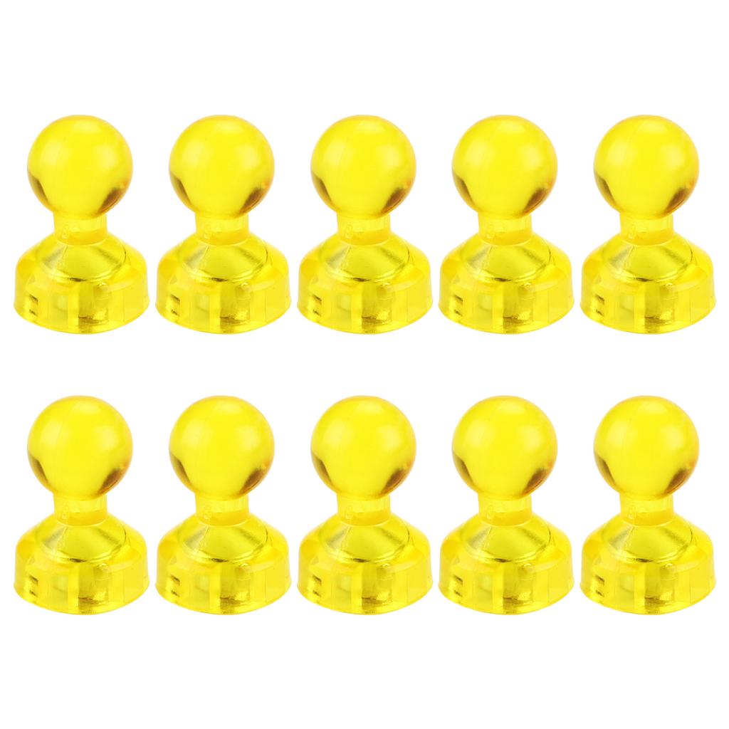 Набор из 10 разноцветных магнитных кнопок с сильным удержанием для белых досок и холодильников