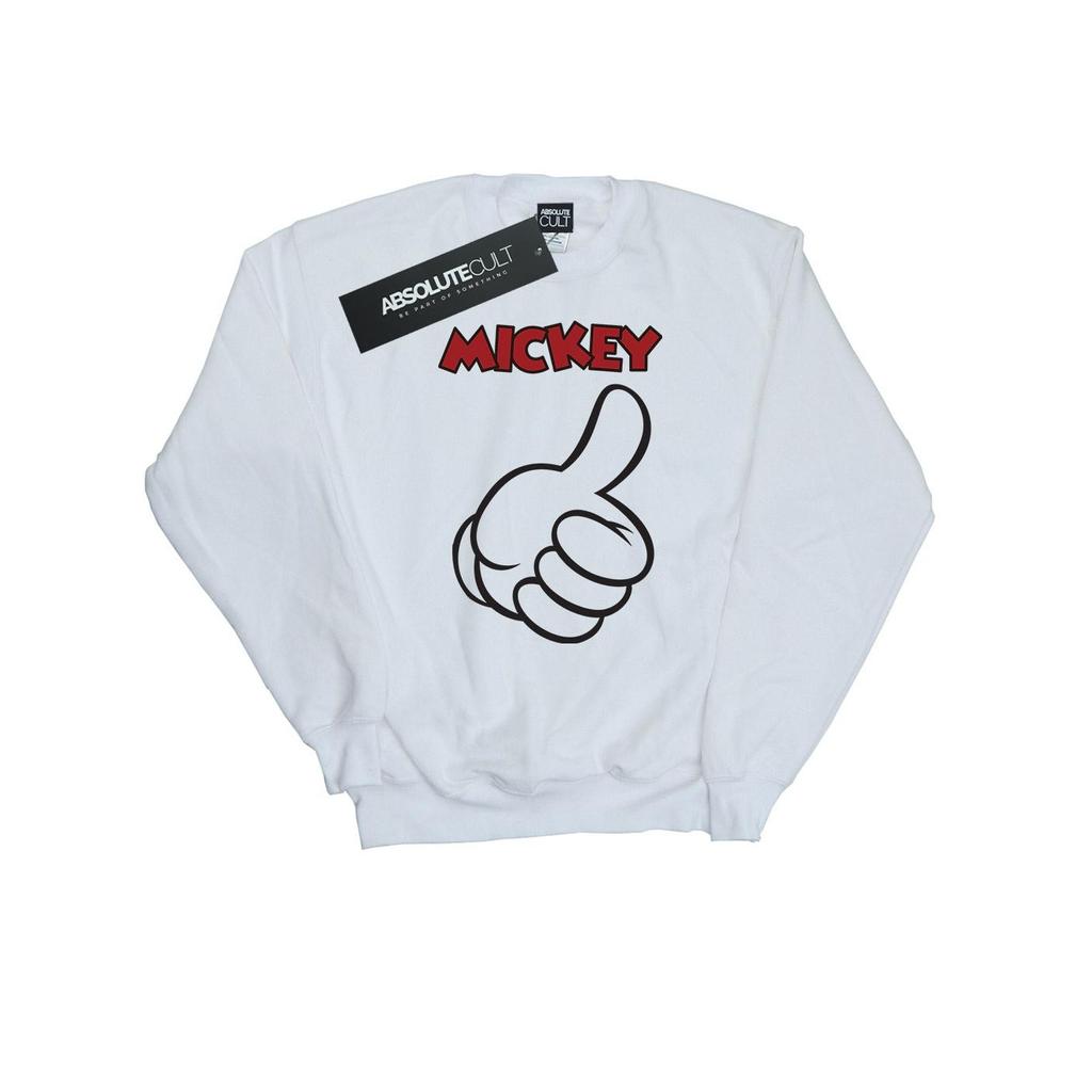 Disney Mens Mickey Mouse Thumbs Up Sweatshirt
