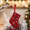 Christmas Stockings With Initials, Letter Embroidered Xmas Stockings Christmas Tree Hanging Pendant Party Decor Navidad Natal
