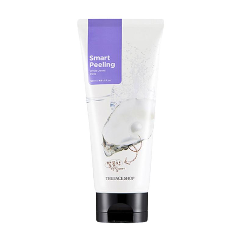 The Face Shop Smart Peeling White Jewel 120ml – Gentle Brightening Peeling Gel with Pearl Powder & Natural Cellulose