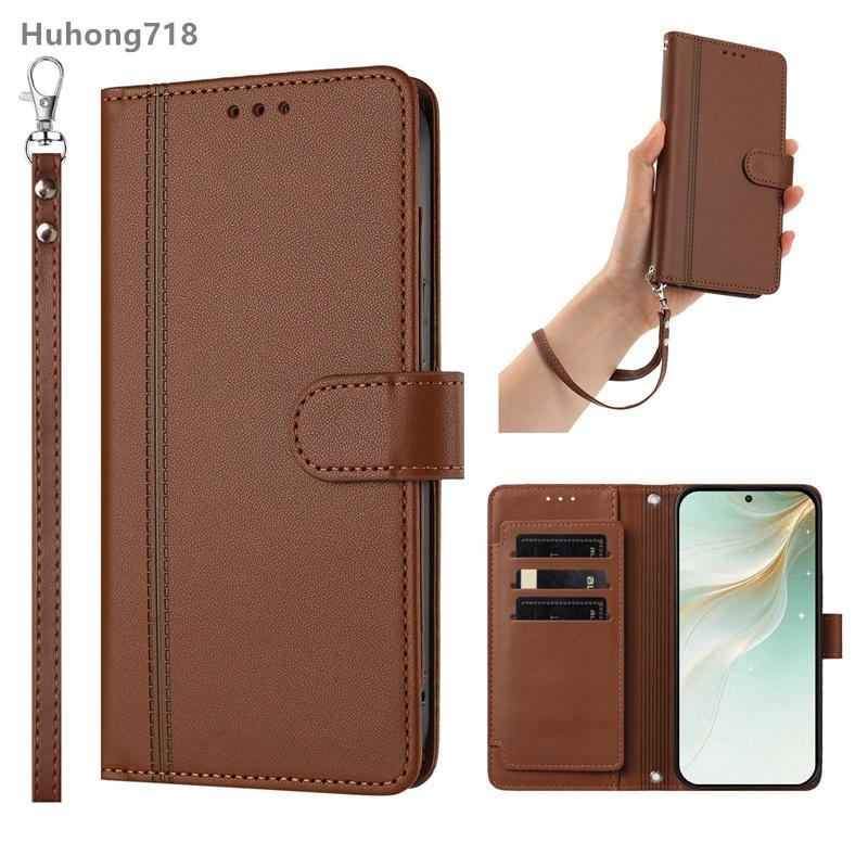 For Boost MobIle Celero 3 SC Summit 5 SN339D XD6U653DS 2024 5G Flip Wallet Case Leather Cover With Card Slots Hand Strap Wireless Charging