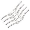 4 Pcs Rope Cleat Hook Stainless Steel Corrosion Resistance Durable Flagpole Boat Column Fixed Cleats150mm