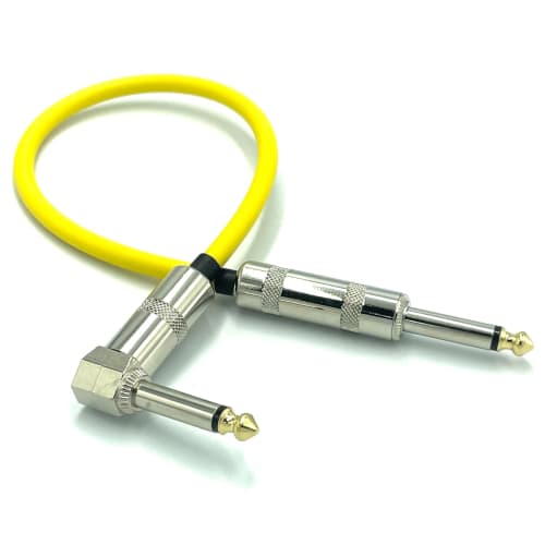 KM sound CANARE GS-6 Yellow Patch Cable [L-S 30cm] Plug, Made in Japan... (L-S Plug, 30cm)