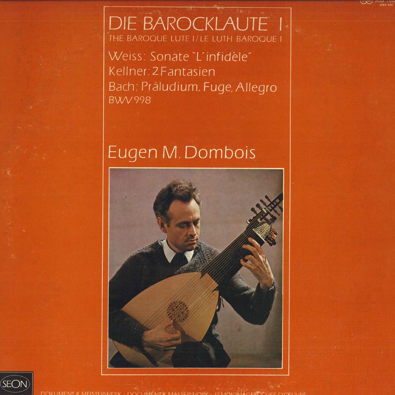 LP Record EUGEN M. DOMBOIS - Baroque Lute Music Volume 1 MLG1005 SEON - Japan Classical Used