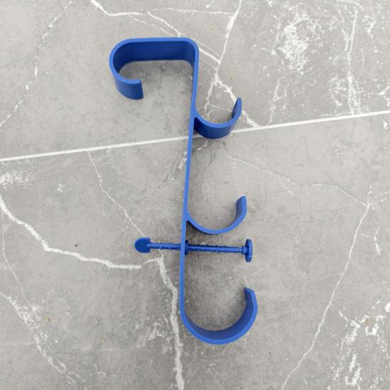 Pool Pole Hook Pool Skimmer Net Holder 3-Hook Pool Pole Hanger Pool Accessories Holder for Above Ground Pools Pool Brush Water Pipe