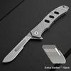 Small Folding Exacto Knife With 10pcs Extra Blades Keychain EDC Pocket Box Cutter Mini Replaceable Razor Blades Utility Knives