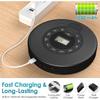 Bluetooth CD player with speakers, rechargeable 1400mAh portable CD player with anti-shock/skip protection