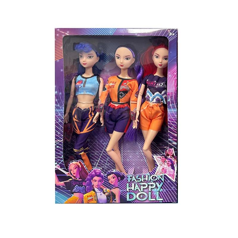 Высоко восстановленный персонаж! 30см Аниме K-Pop Игрушка из винила Охотник на демонов - Руми/Мира/Зои | Подарок на день рождения для девочек