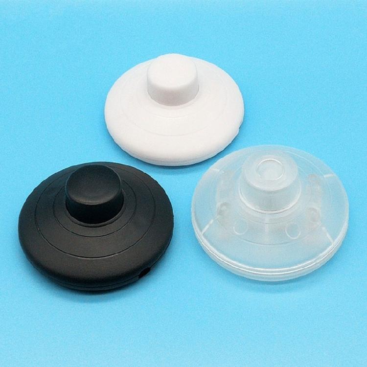 6Pcs Round Foot Reset Button Online Switches Foot Pedal Push Switches Inline Lamp Light Control Footswitch Enduring