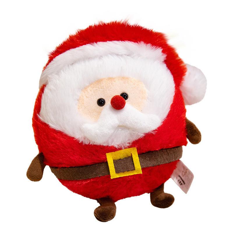 Santa Claus Stuffed Cushion With Soft Plush Fabric And Pp Cotton For Holiday Gifts And Decor