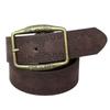 Vintage Antique Buckle Belt for Jeans Dress Women Engraved PU Leather Waist Belt