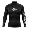 Mens Quick-Dry Rash Guard Long Sleeve UV Protection Swim Shirt Snorkeling Surfing Beach Water Sports